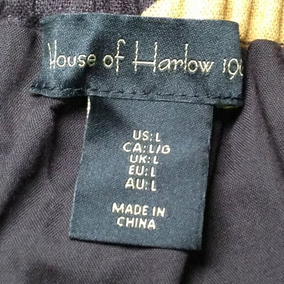 House of Harlow 1960 Maxi skirt; "L", Floral, Leaf pattern, Chic, Eclectic Lady - Picture 4 of 4